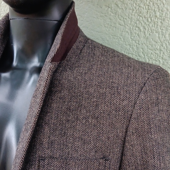 Merona Original Men's "Slim Fit" Pure Cotton Designer Blazer - Picture 9 of 16